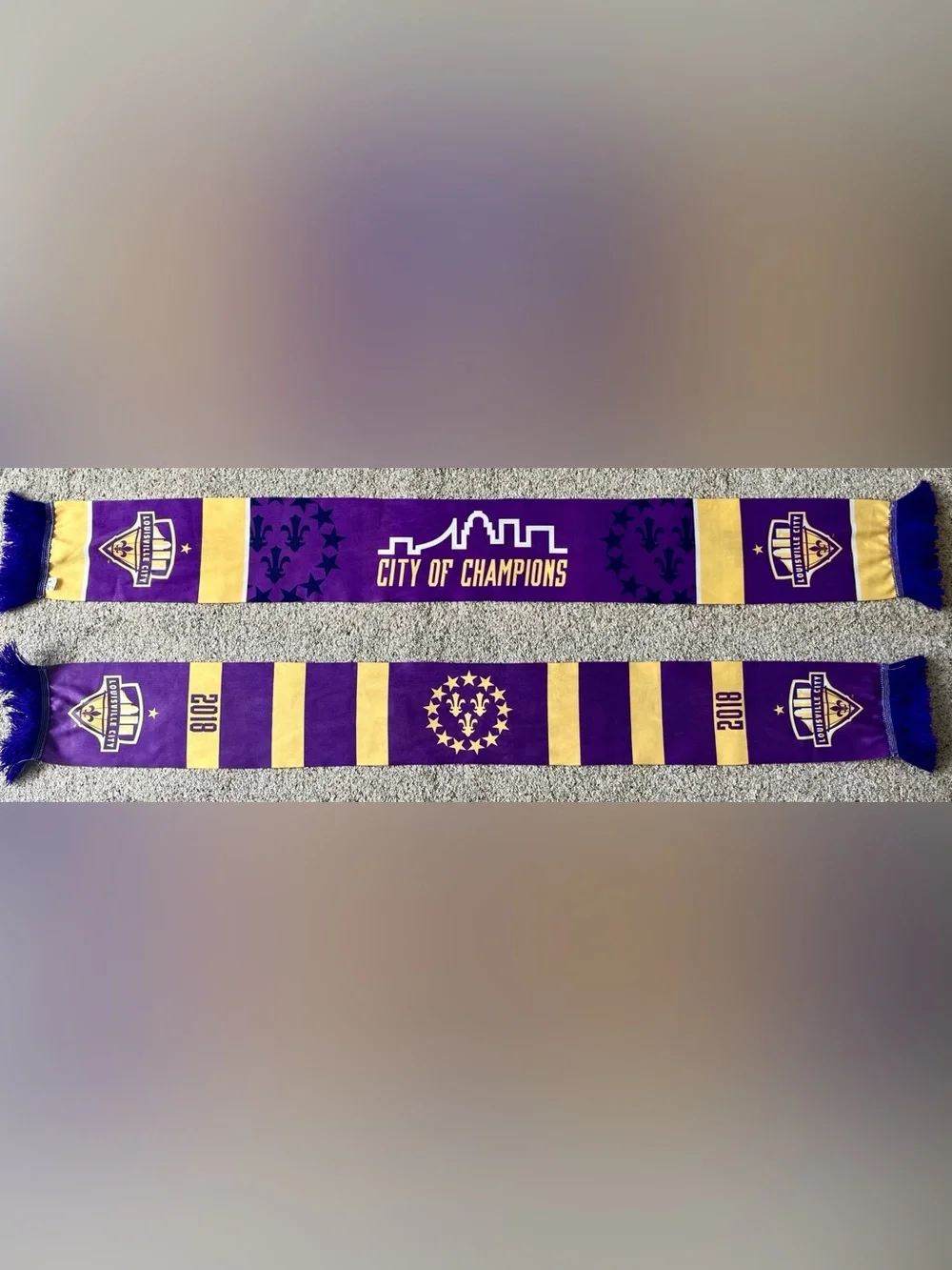 Louisville City FC 2018 City of Champions Soccer Scarf